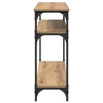 vidaXL Table console avec étagère Chêne artisanal 100 x 29 x 75 cm