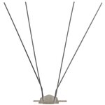 vidaXL Ensemble de 6 pointes à 4 rangées contre oiseaux Plastique 3 m