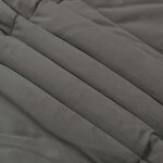 vidaXL Duvet d'été simple Matelassé Gris clair 155 x 200 cm Microfibre