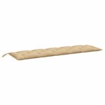 vidaXL Coussin de banc de jardin beige mélangé 180x50x7 cm tissu