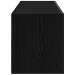 vidaXL Meuble TV Chêne noir 75 x 35 x 40 cm Bois d'ingénierie