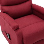 vidaXL Fauteuil Rouge bordeaux Tissu