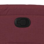 vidaXL Fauteuil inclinable Rouge bordeaux Tissu