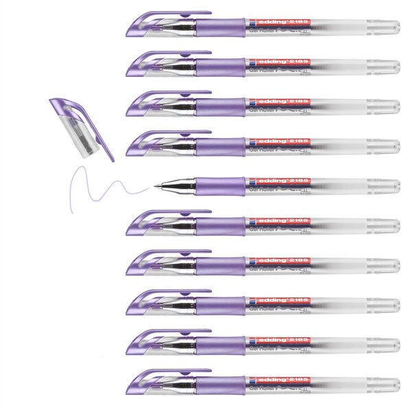 Roller à encre gel 2185 violet métallisé 0 7 mm x 10 EDDING