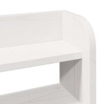 vidaXL Cadre de lit sans matelas blanc 100x200 cm bois de pin massif