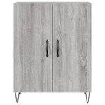 vidaXL Buffet haut Sonoma gris 69 5x34x180 cm Bois d'ingénierie