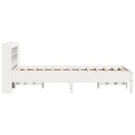 vidaXL Cadre de lit sans matelas blanc 100x200 cm bois de pin massif