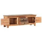vidaXL Meuble TV 120x30x40 cm Bois d'acacia et de récupération massif