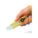 Cutter multi-usage L1 corps ABS 100  recyclé  lame 18mm  blocage par molette OLFA
