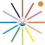 Pochette de 12 crayons plastique BIC Kids PLASTIDECOR