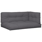 vidaXL Coussins de palette lot de 5 anthracite tissu