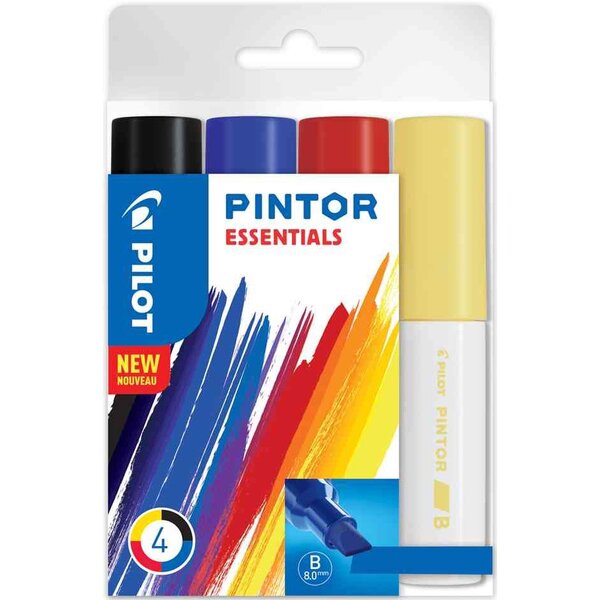 Marqueur à pigment pintor  broad  set de 4 essentials pilot