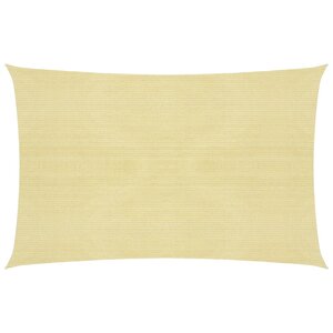 vidaXL Voile d'ombrage 160 g/m² Beige 2 5x3 5 m PEHD