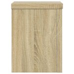 vidaXL Supports pour plantes 2 Pièces chêne sonoma bois d'ingénierie