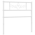 vidaXL Tête de lit métal blanc 100 cm