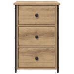 vidaXL Cabinet de Chevet avec tiroir chêne artisanal 40 x 36 x 60 cm