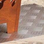 vidaXL Plaques à damier 2 Pièces Argent 50 x 50 cm Aluminium