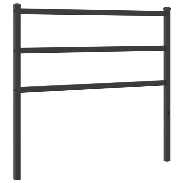 vidaXL Tête de lit de remplacement métal noir 107 cm