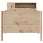 vidaXL Lit bibliothèque sans matelas 90x200 cm bois de pin massif