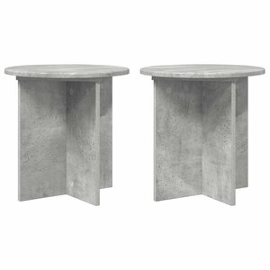 vidaXL Support de Plante 2 Pièces Gris béton 40 x 40 x 40 cm