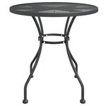 vidaXL Ensemble à manger de jardin 3 Pièces Maille Métal Anthracite
