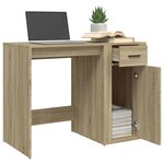 vidaXL Bureau Chêne sonoma 100x49x75 cm Bois d'ingénierie