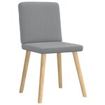 vidaXL Chaises à manger lot de 6 gris clair tissu