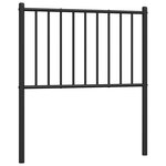 vidaXL Tête de lit de remplacement métal noir 75 cm