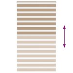 vidaXL Store zèbre marron sable largeur du tissu 130 9 cm polyester