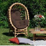 Fauteuil de jardin en osier NIKA beige