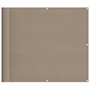 vidaXL Écran de balcon taupe 90x700 cm 100  polyester oxford