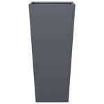 vidaXL Jardinières 2 Pièces anthracite 35x35x75 cm acier