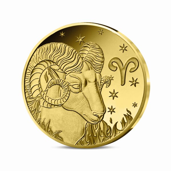 Signes astros - Bélier Monnaie de 5€ 1/2g or