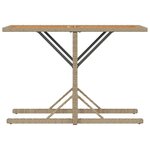 vidaXL Ensemble de bistro 3 Pièces avec coussins beige résine tressée