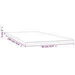 vidaXL Sur-matelas 90x190x5 cm