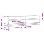 vidaXL Meuble TV chêne sonoma 180 5x40x46 cm bois d'ingénierie