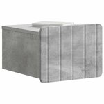 vidaXL Cabinet de chevet mural Gris béton 33 x 34 5 x 24 cm