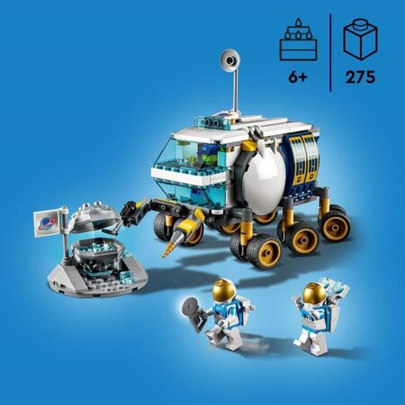 LEGO 60348 City Le Vehicule D'Exploration Lunaire. Jouet Espace Inspire de  la NASA des 6 Ans. Avec 3 Minifigures d'Astronautes 864533