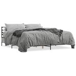 vidaXL Cadre de lit sans matelas sonoma gris 180x200 cm