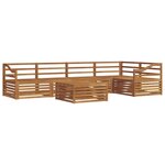 vidaXL Ensemble de canapés d'extérieur 6 pc Naturel