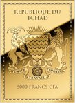 Pièce de monnaie en Or 5000 Francs g 0.155 (1/200 oz) Millésime 2024 Gold Gift NEFERTITI