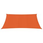 vidaXL Voile d'ombrage 160 g/m² carré orange 4x4 m PEHD