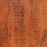 vidaXL Table basse Ø 52x30 cm bois de manguier brut massif