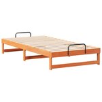 vidaXL Cadre de lit Marron 100 x 210 cm Pin massif