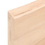 vidaXL Étagère murale 140x50x(2-6) cm bois de chêne massif non traité