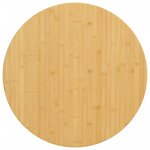 vidaXL Dessus de table Ø90x2 5 cm bambou