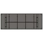 vidaXL Ensemble de salle à manger pour jardin 9 Pièces Noir Poly rotin