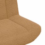 vidaXL Chaise pivotante Beige 63 x 75 x 76 cm tissu