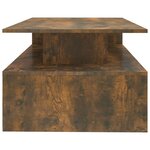 vidaXL Table basse Chêne fumé 90x60x42 5 cm Bois d'ingénierie
