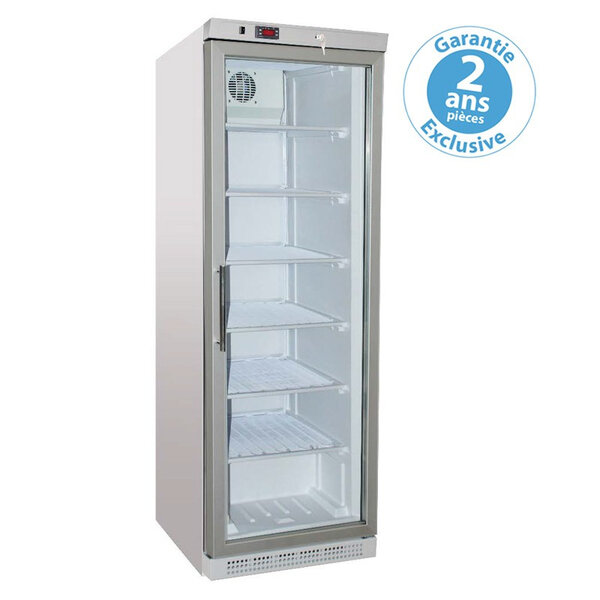 Armoire réfrigérée négative 400 litres porte vitrée - furnotel - r600a - acier inoxydable1400vitrée 600x585x1855mm